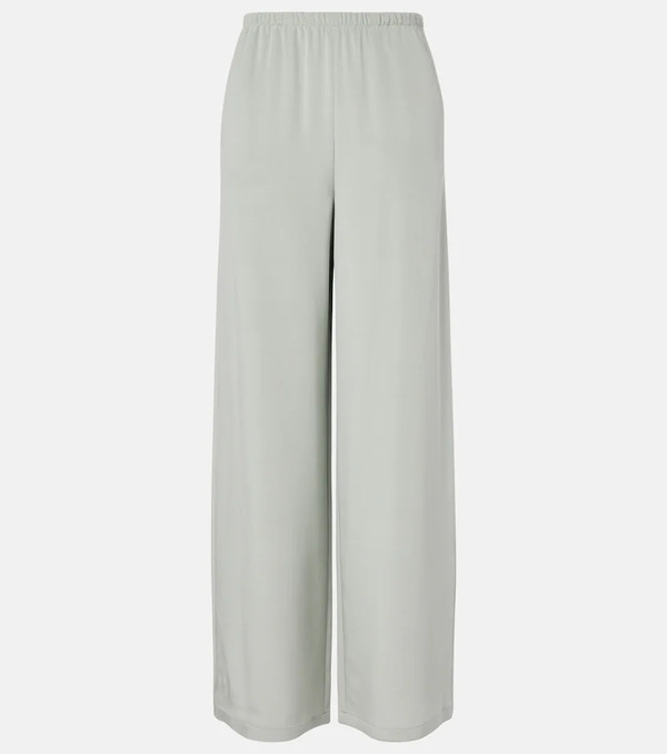  Max Mara Max Mara Pantalones Anchos Maga De Satén 