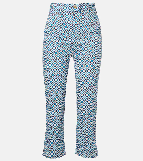  Max Mara Max Mara Pantalones Rectos Cropped Curve Estampados 