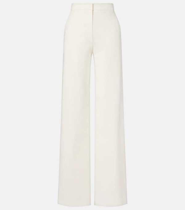  Max Mara Max Mara Pantalones Rectos Dentice En Mezcla De Algodón 