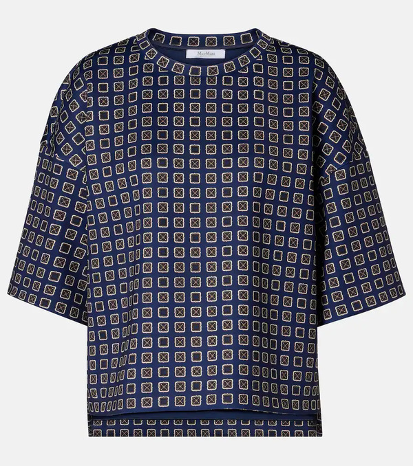  Max Mara Max Mara Top Notizia De Jersey Estampado 