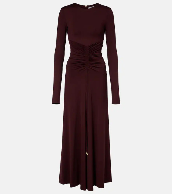  Max Mara Max Mara Vestido Largo Doppia Fruncido 