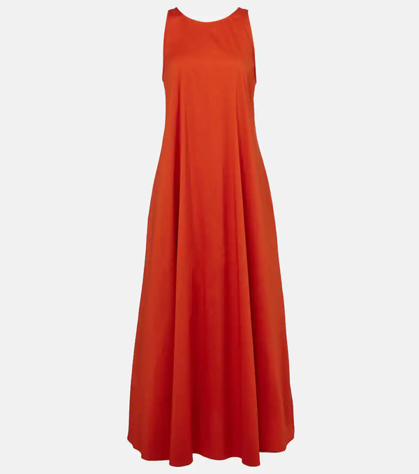  Max Mara Max Mara Vestido Largo Romea De Popelín 