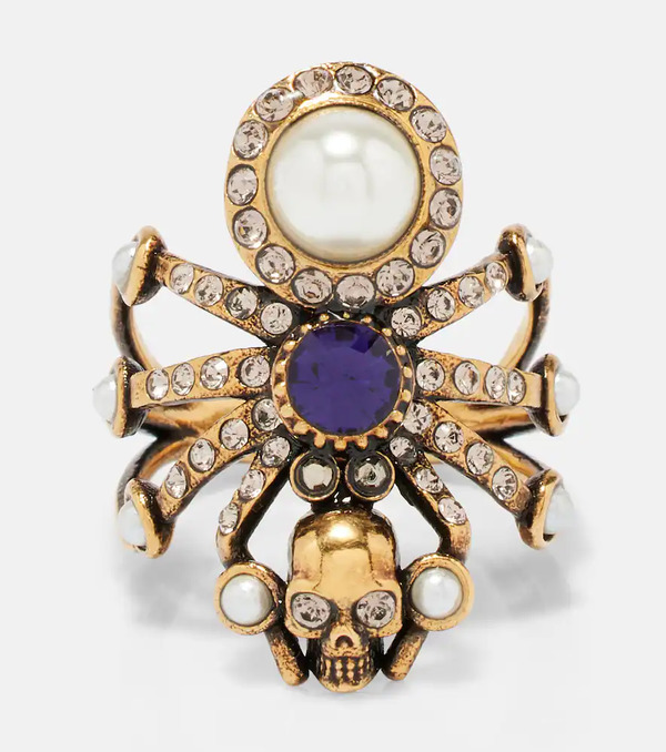  Mcqueen Mcqueen Anillo Spider Adornado 