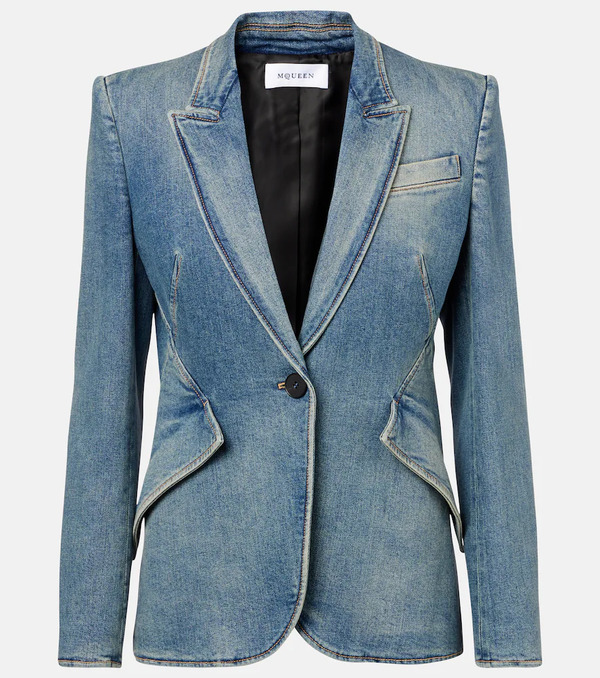  Mcqueen Mcqueen Blazer De Denim 