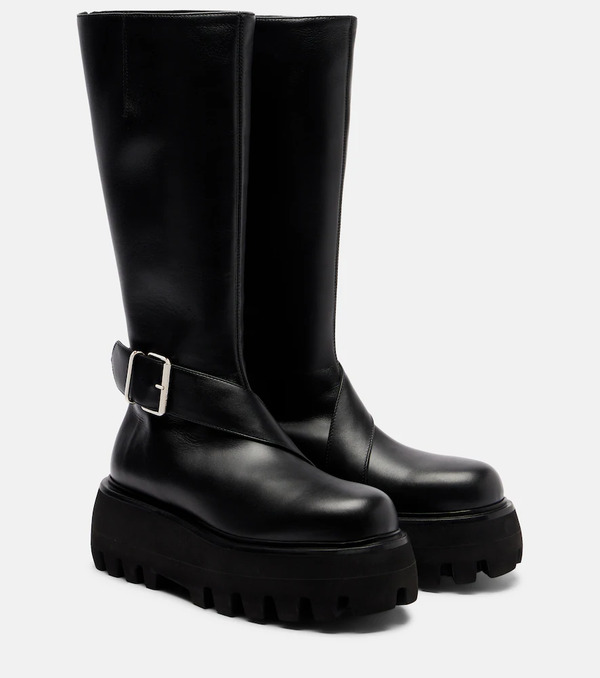  Mcqueen Mcqueen Botas Altas Con Plataforma Sofa De Piel 