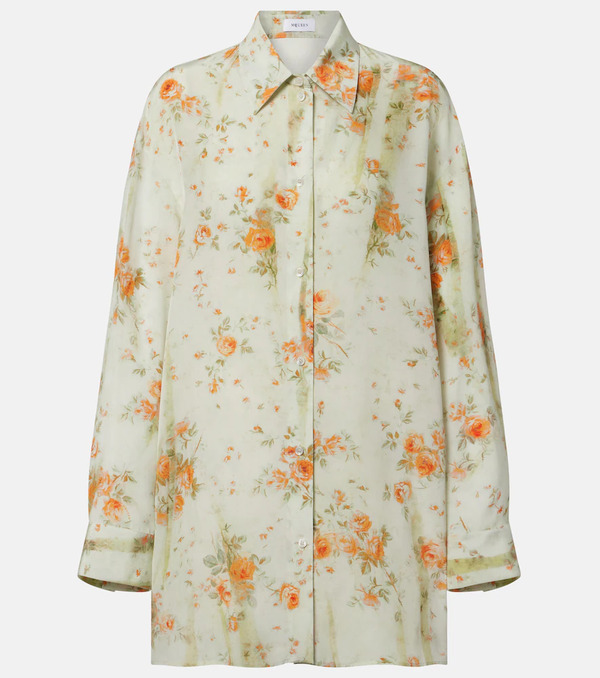  Mcqueen Mcqueen Camisa Floral Oversized 