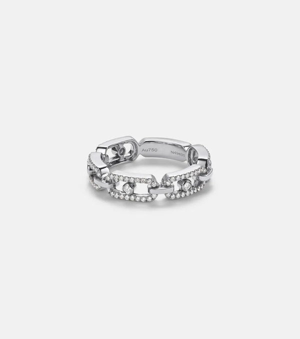  Messika Messika Anillo Move Link De Oro Blanco De 18 ct Con Diamantes 