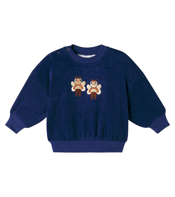  Mini Rodini Mini Rodini Bebé - Sudadera De Felpa De Algodón Bordada 