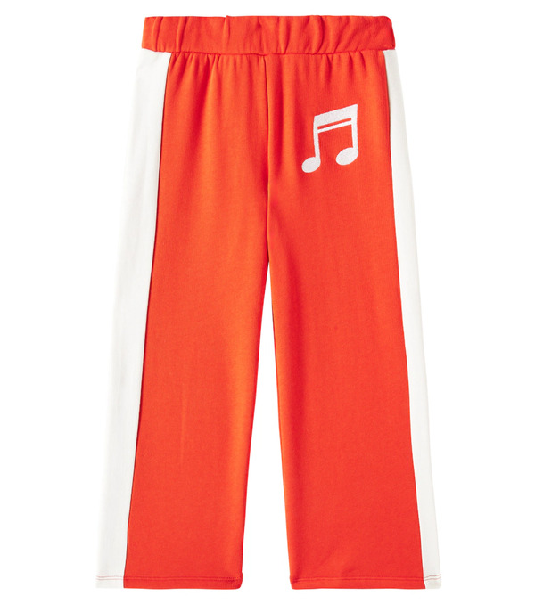  Mini Rodini Mini Rodini Pantalones Deportivos Note De Algodón 