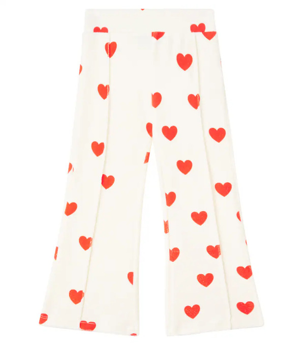  Mini Rodini Mini Rodini Pantalones Flared En Mezcla De Algodón 
