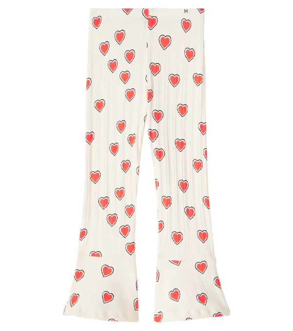  Mini Rodini Mini Rodini Pantalones Flared Outlined Hearts 