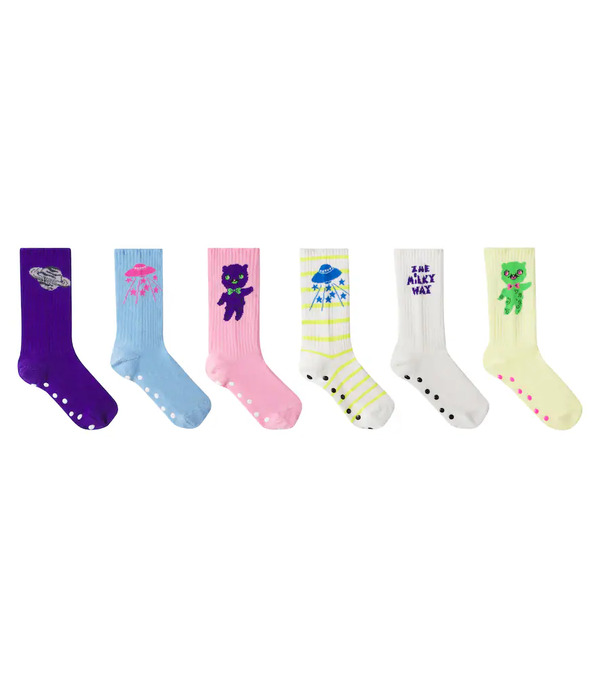 Mini Rodini Mini Rodini Set De 6 Calcetines En Mezcla De Algodón 