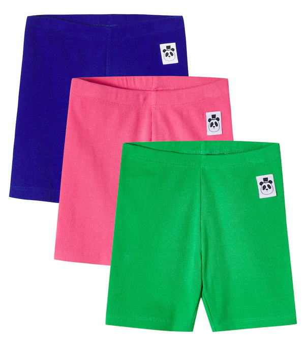  Mini Rodini Mini Rodini Set De 3 Shorts En Mezcla De Algodón 