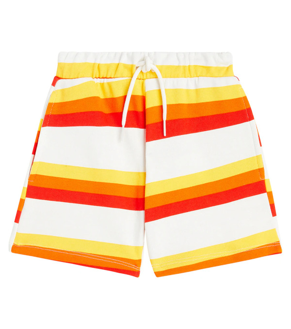  Mini Rodini Mini Rodini Shorts De Jersey De Algodón A Rayas 