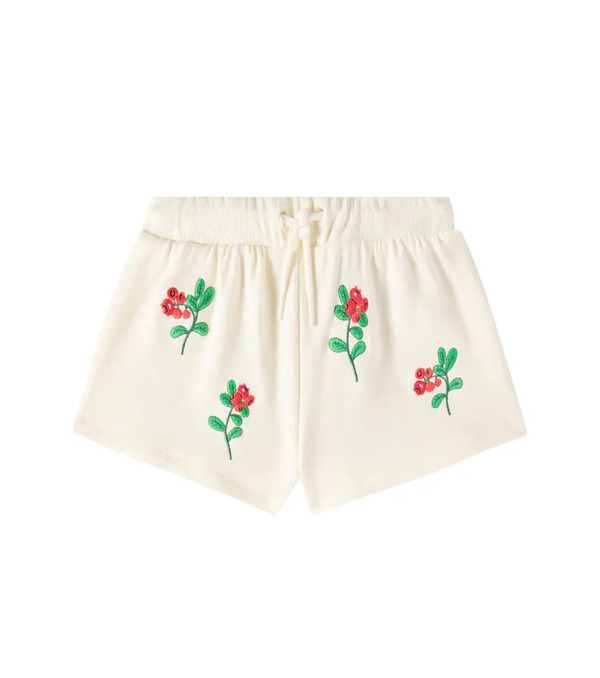  Mini Rodini Mini Rodini Shorts Lingoberries De Algodón Bordados 