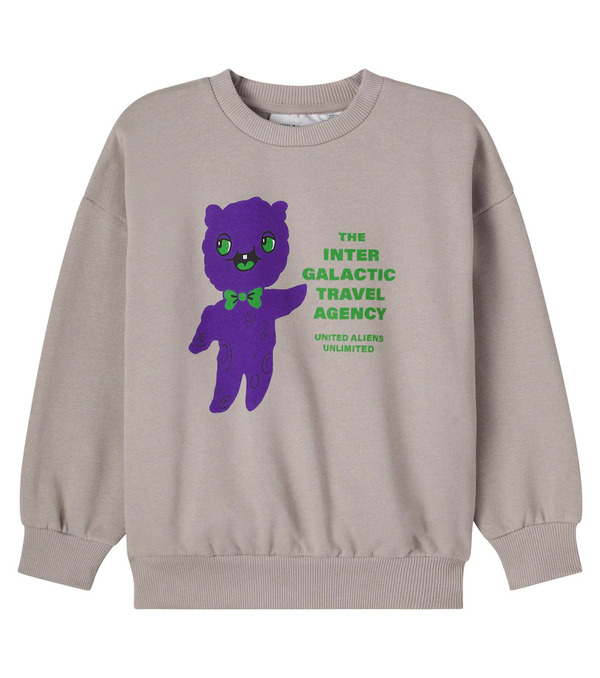  Mini Rodini Mini Rodini Sudadera Alien De Jersey De Algodón Estampada 