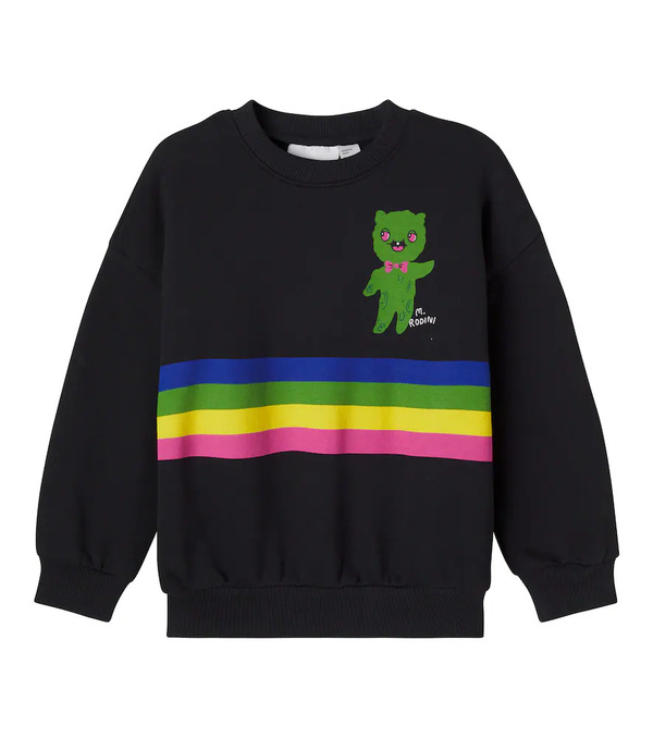  Mini Rodini Mini Rodini Sudadera Alien De Jersey De Algodón 