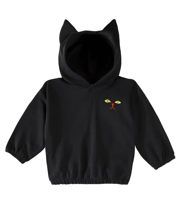  Mini Rodini Mini Rodini Sudadera Cat Ears De Jersey De Algodón 