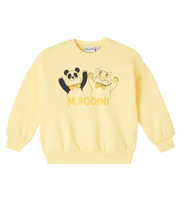  Mini Rodini Mini Rodini Sudadera De Algodón Estampada 