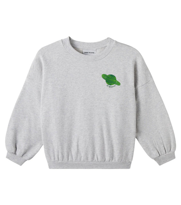  Mini Rodini Mini Rodini Sudadera De Jersey De Algodón Bordada 