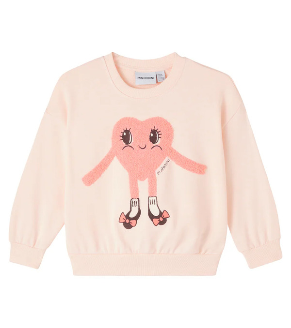  Mini Rodini Mini Rodini Sudadera Heart In Shoes De Algodón 
