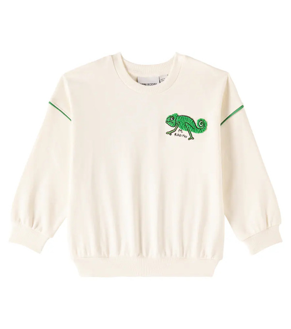  Mini Rodini Mini Rodini Sudadera Lizard De Jersey De Algodón 