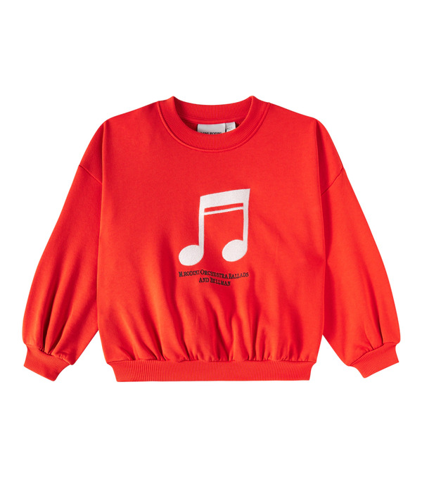  Mini Rodini Mini Rodini Sudadera Note De Jersey De Algodón 