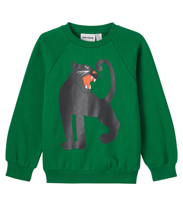  Mini Rodini Mini Rodini Sudadera Panther De Jersey De Algodón 