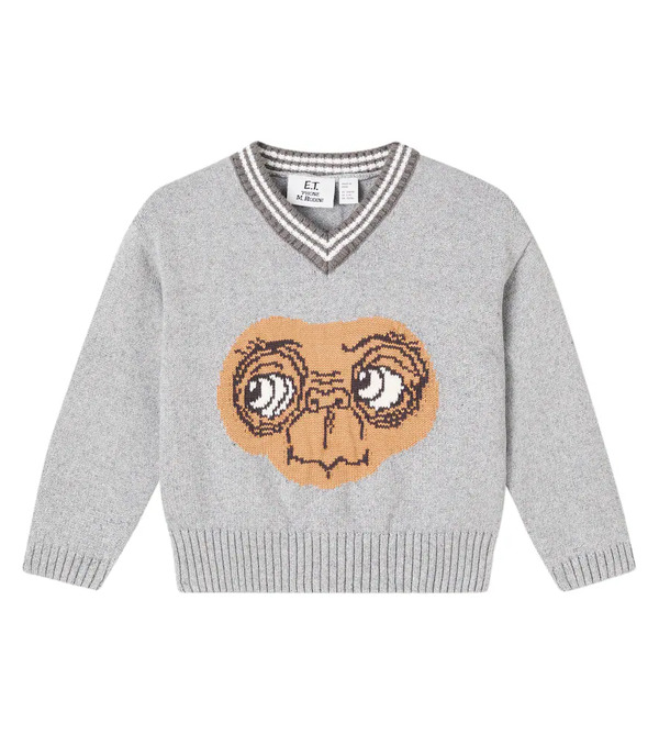  Mini Rodini Mini Rodini X E.t. Jersey De Algodón Con Intarsia 