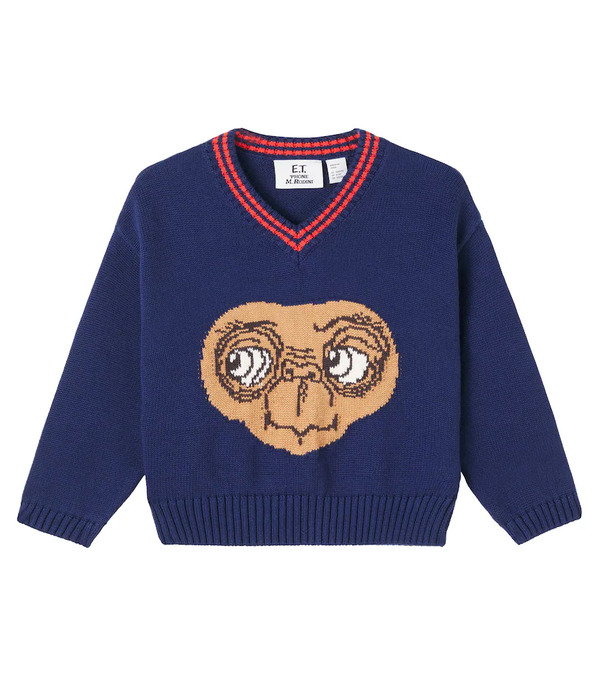  Mini Rodini Mini Rodini X E.t. Jersey De Algodón Con Intarsia 