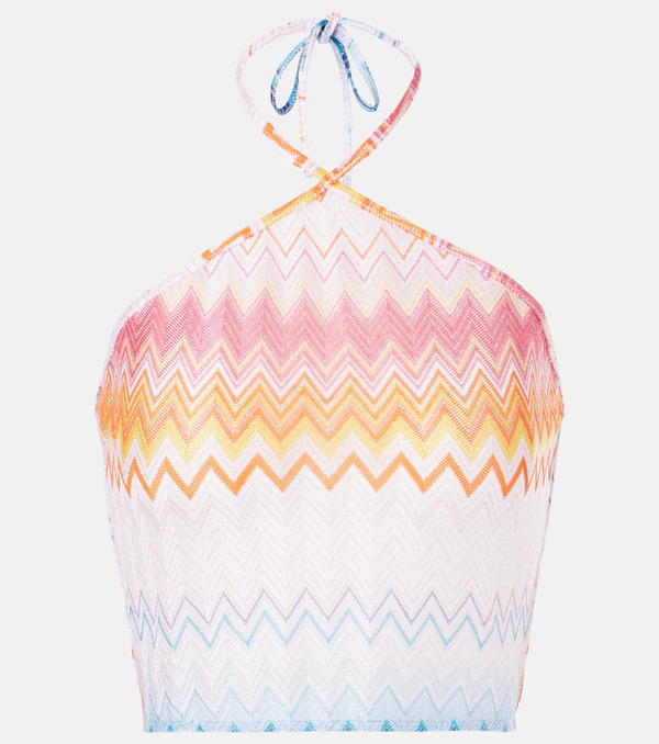  Missoni Missoni Crop Top De Lamé En Zigzag 