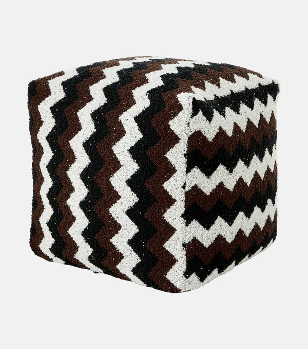  Missoni Missoni Otomana Riccio De Bouclé Con Zigzag 