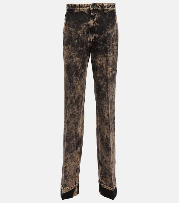  Miu Miu Miu Miu Jeans Rectos De Tiro Bajo 