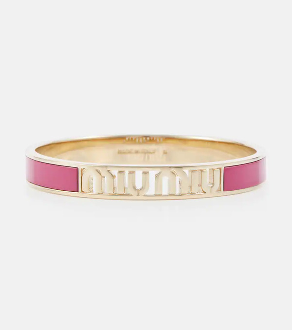  Miu Miu Miu Miu Pulsera Esmaltada Con Logo 