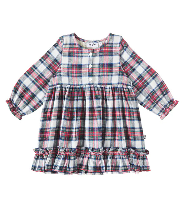  Molo Molo Vestido Cele De Algodón A Cuadros 