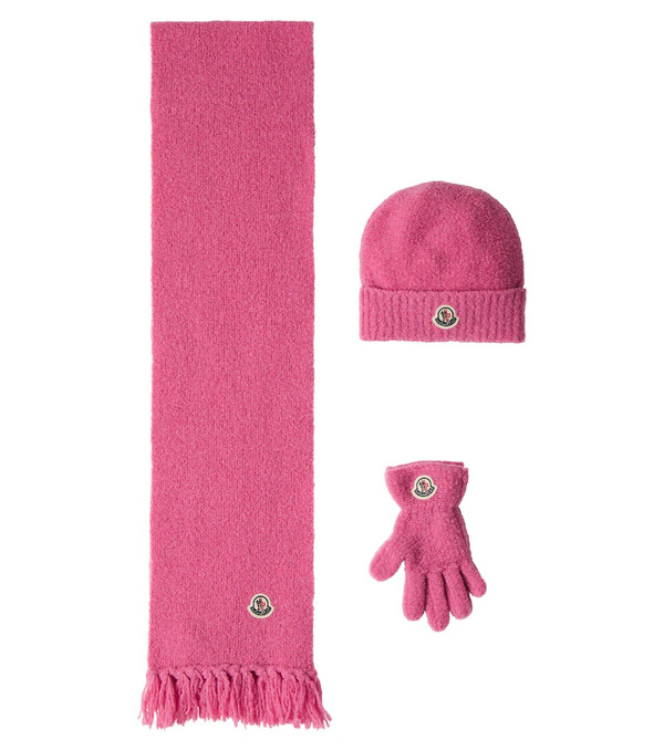  Moncler Enfant Moncler Enfant Set De Gorro, Bufanda Y Guantes 