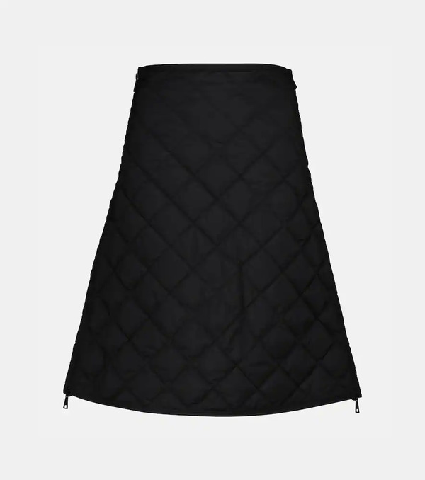  Moncler Moncler Falda De Plumas De Tiro Alto 