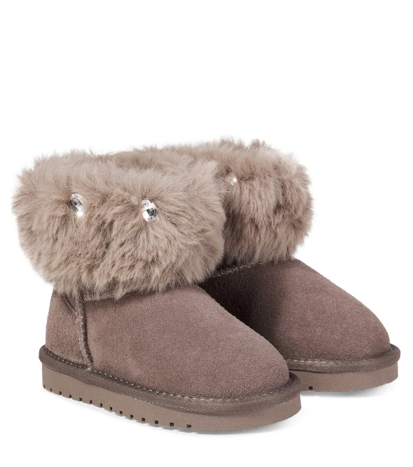  Monnalisa Monnalisa Botas De Ante Adornadas 
