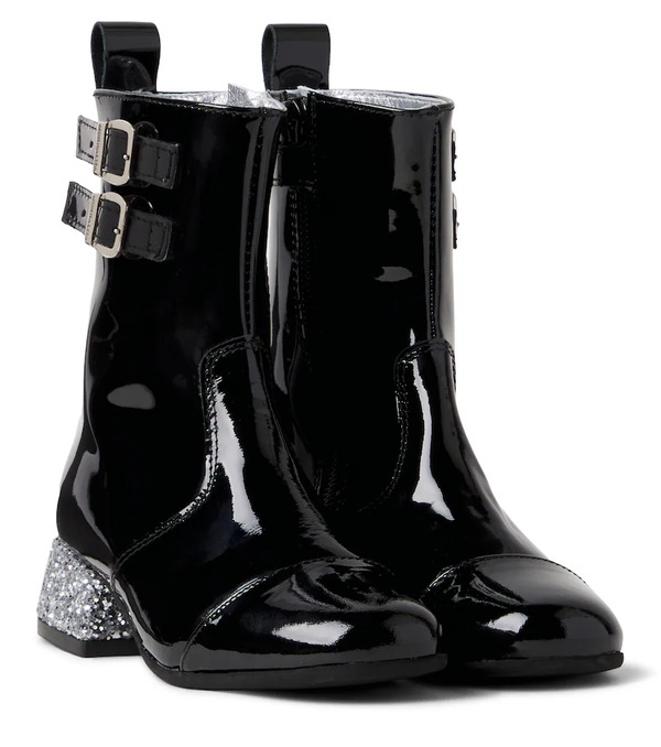  Monnalisa Monnalisa Botas De Charol Con Glitter 