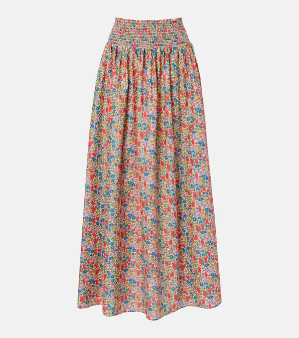  Montce Montce Falda Larga Millie De Algodón Floral 