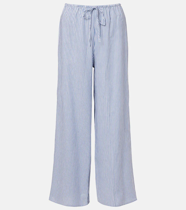  Montce Montce Pantalones Anchos De Algodón A Rayas 