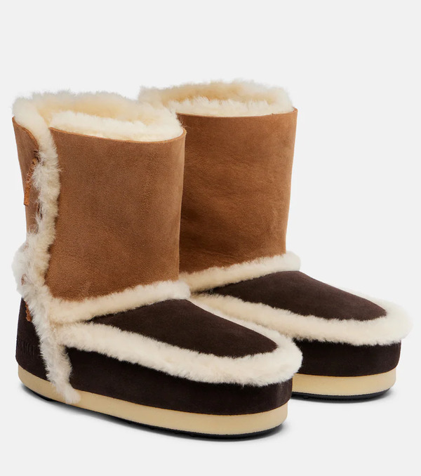  Moon Boot Moon Boot Botines Evx De Ante Con Borrego 