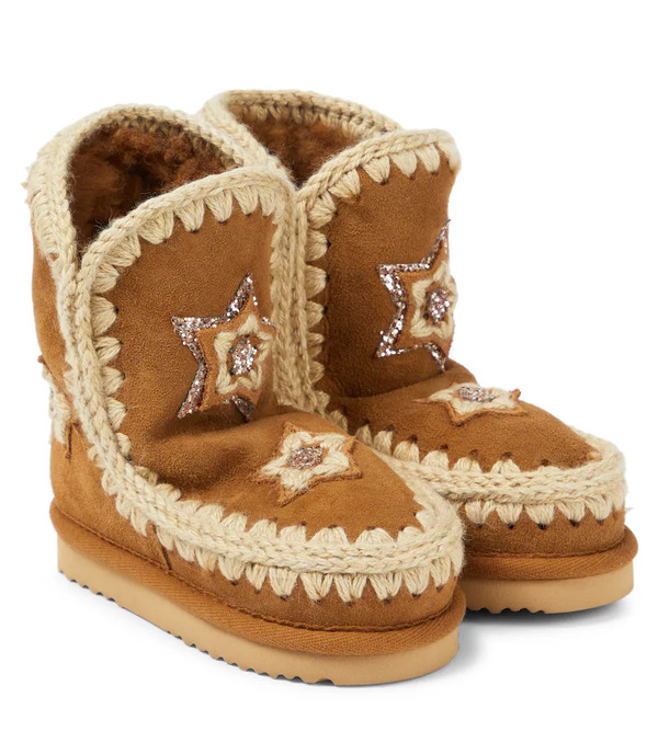  Mou Kids Mou Kids Botines De Ante Con Borrego 