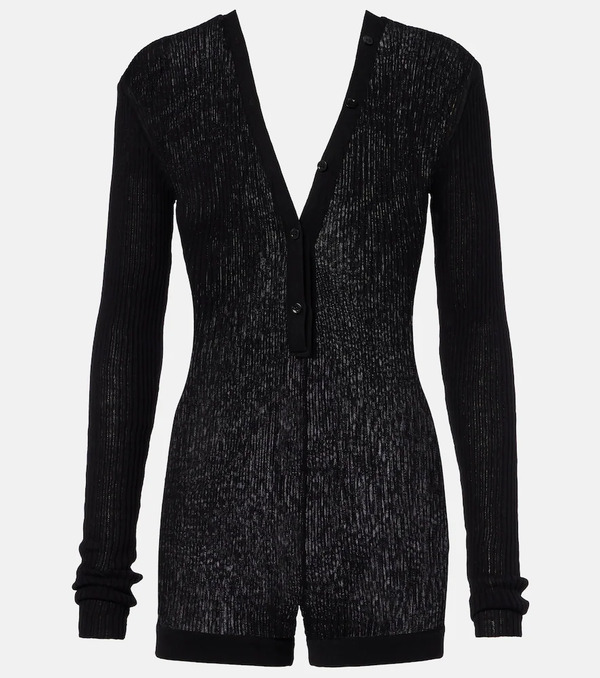  Mugler Mugler Mono De Algodón Acanalado 