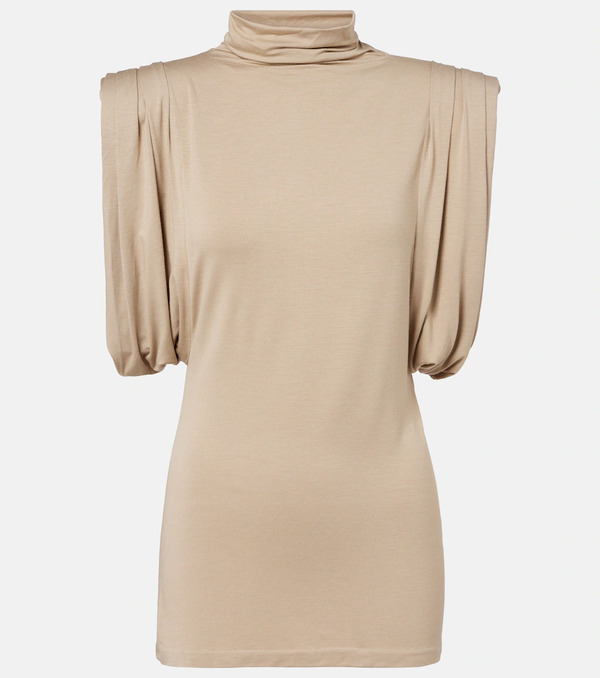  Mugler Mugler Top De Jersey Drapeado 