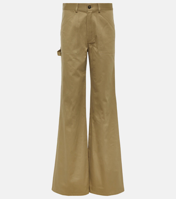  Nili Lotan Nili Lotan Pantalones Flared Quentin De Algodón 