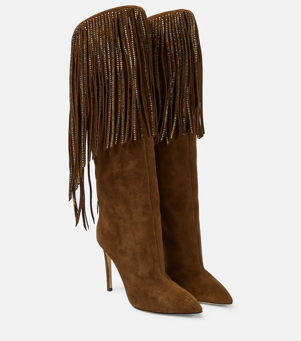  Paris Texas Paris Texas Botas Altas De Ante Con Flecos 
