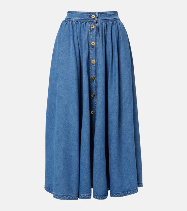  Patou Patou Falda Midi De Denim 