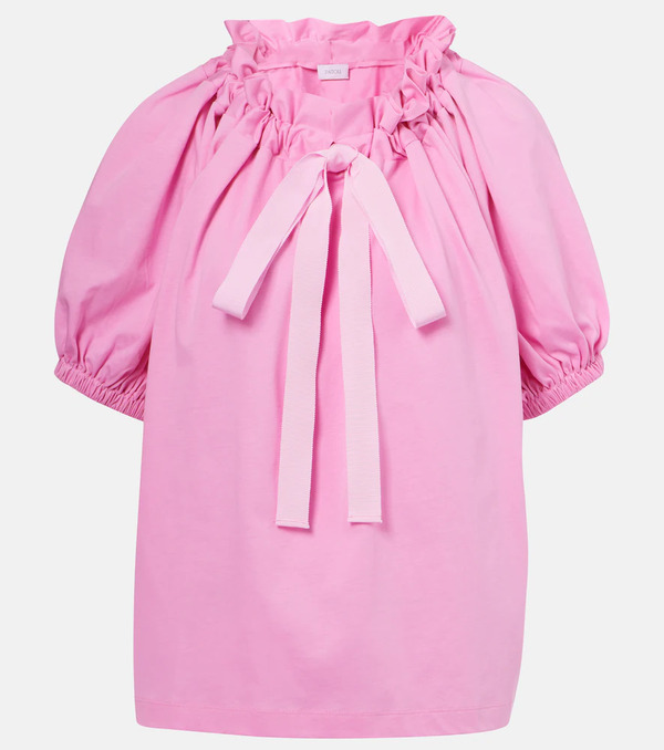  Patou Patou Top En Jersey De Algodón Con Lazo 