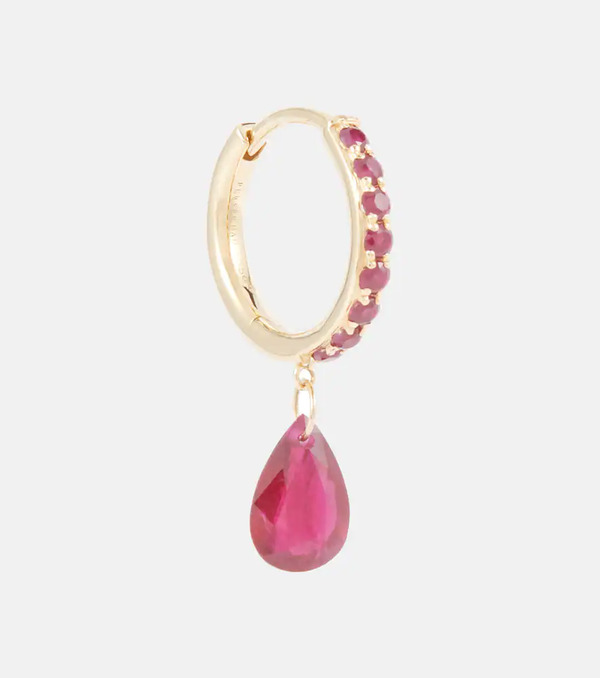  Persee Persée Pendiente Individual De Oro De 18 ct Con Rubí 